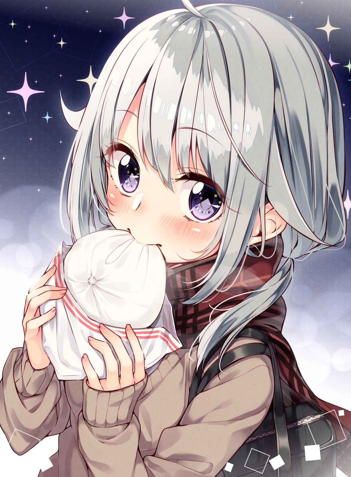 Secondary: The second image of a cute girl who is eating food. 11 [Non-erotic] 4