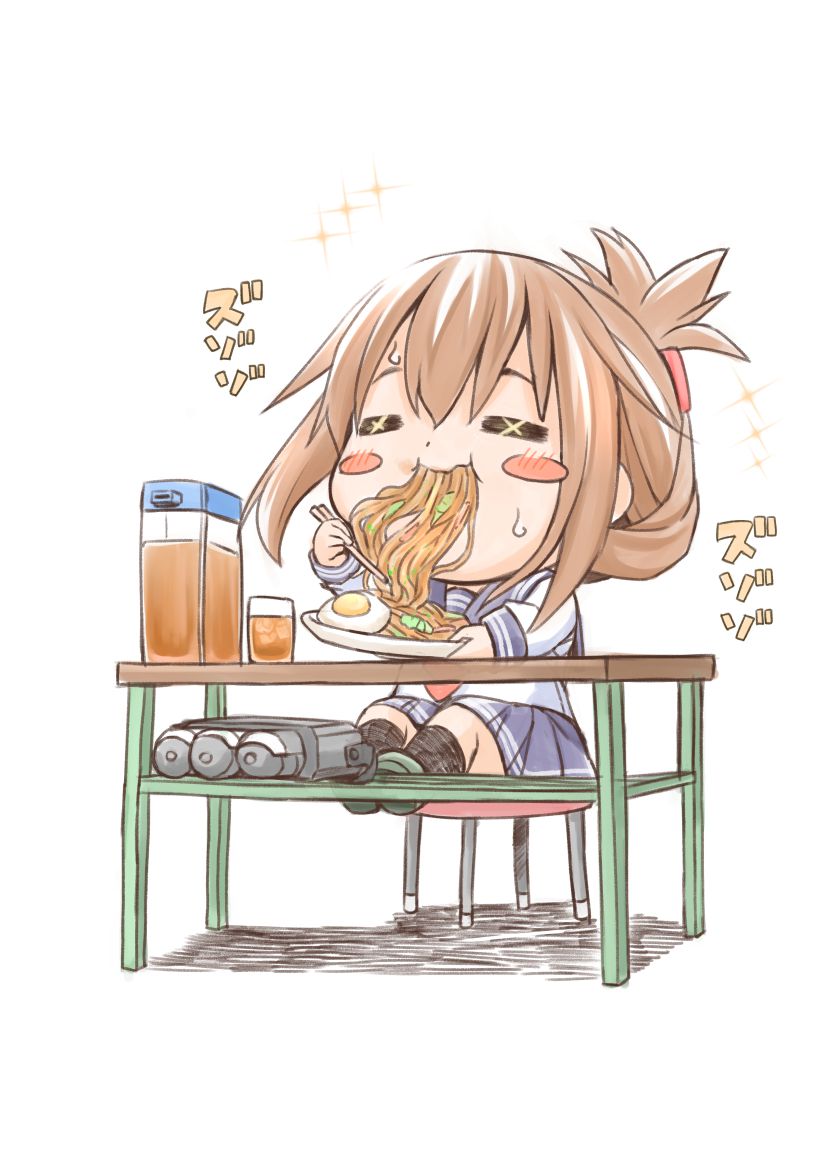 Secondary: The second image of a cute girl who is eating food. 11 [Non-erotic] 5