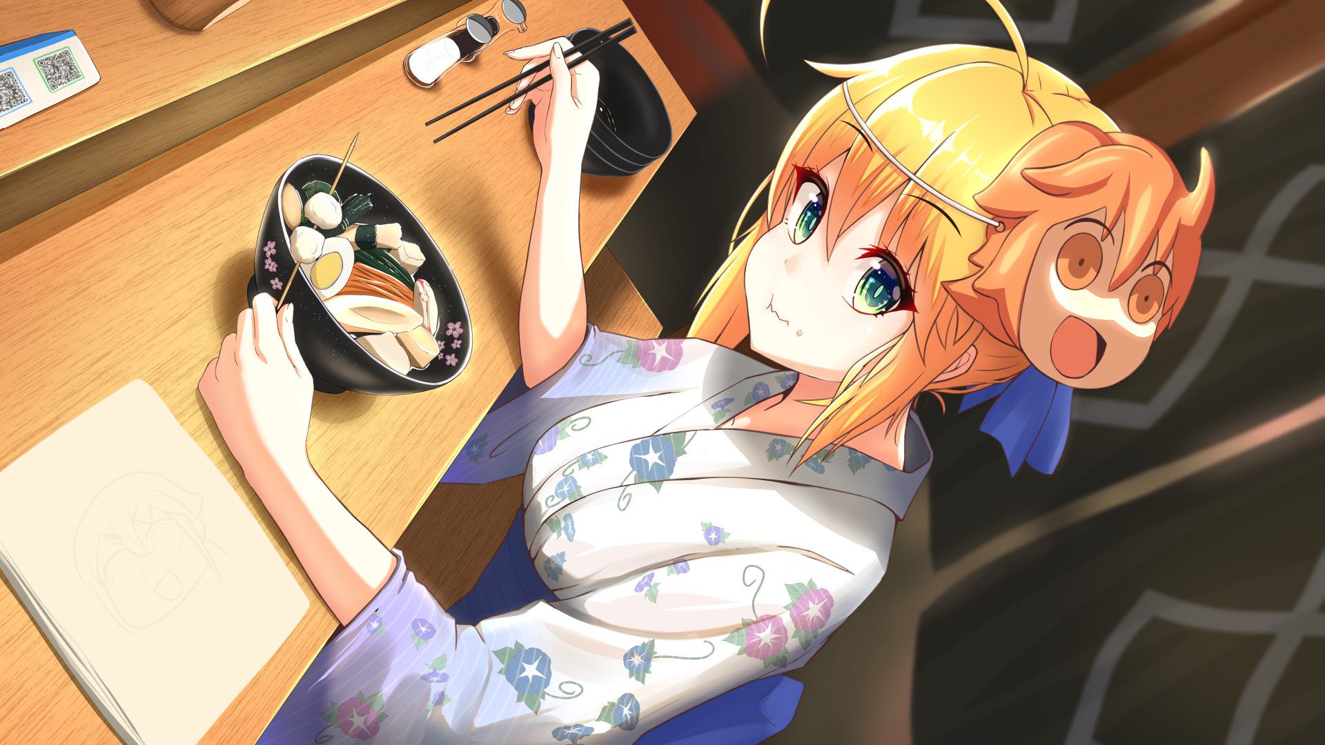 Secondary: The second image of a cute girl who is eating food. 11 [Non-erotic] 6