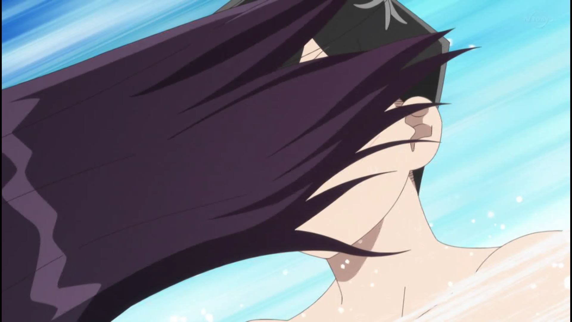In episode 7 of the anime "Komi-san is a communicator," the swimsuits of girls with erotic! 15