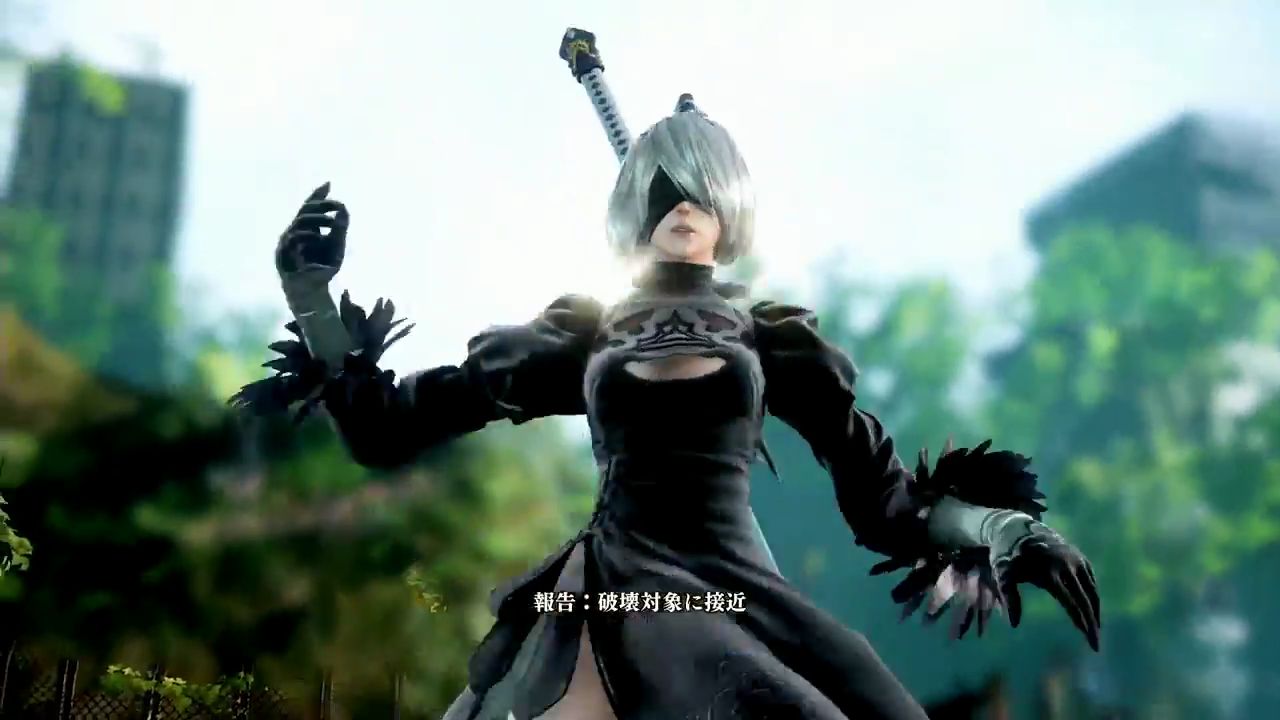 [Nier automata] of [Soul Calibur 6] reproduction of the skirt of 2b of the collaboration is torn and fully exposed 12