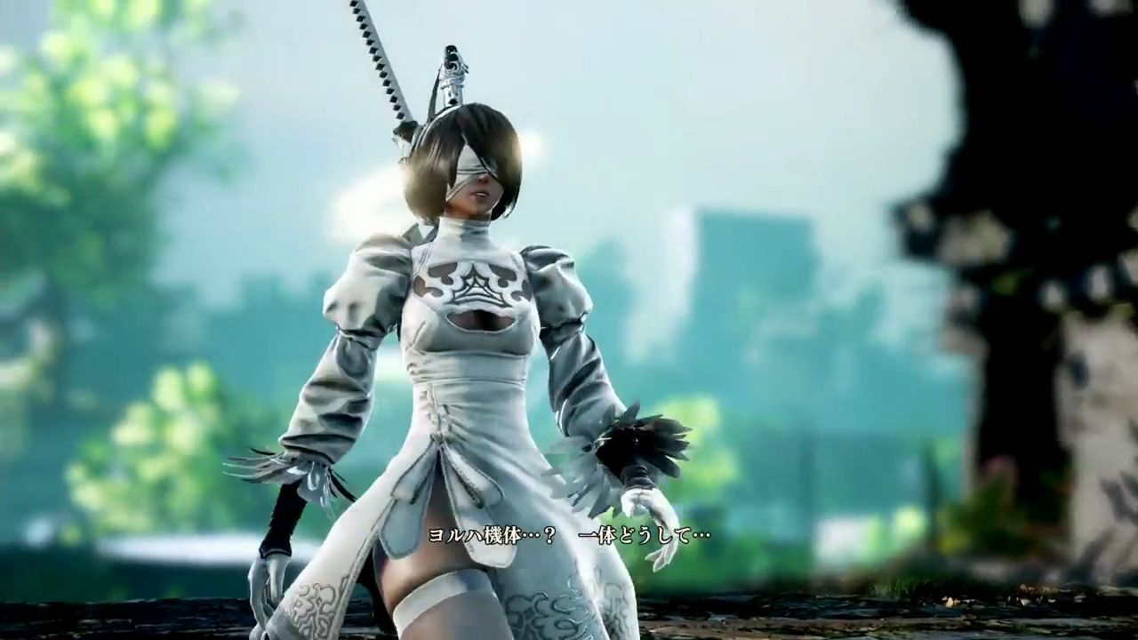 [Nier automata] of [Soul Calibur 6] reproduction of the skirt of 2b of the collaboration is torn and fully exposed 13