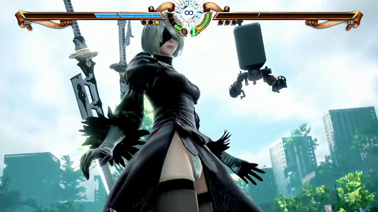 [Nier automata] of [Soul Calibur 6] reproduction of the skirt of 2b of the collaboration is torn and fully exposed 19