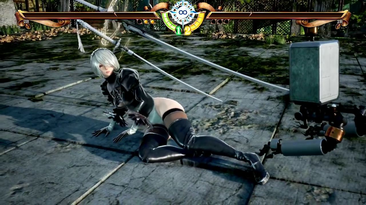 [Nier automata] of [Soul Calibur 6] reproduction of the skirt of 2b of the collaboration is torn and fully exposed 25