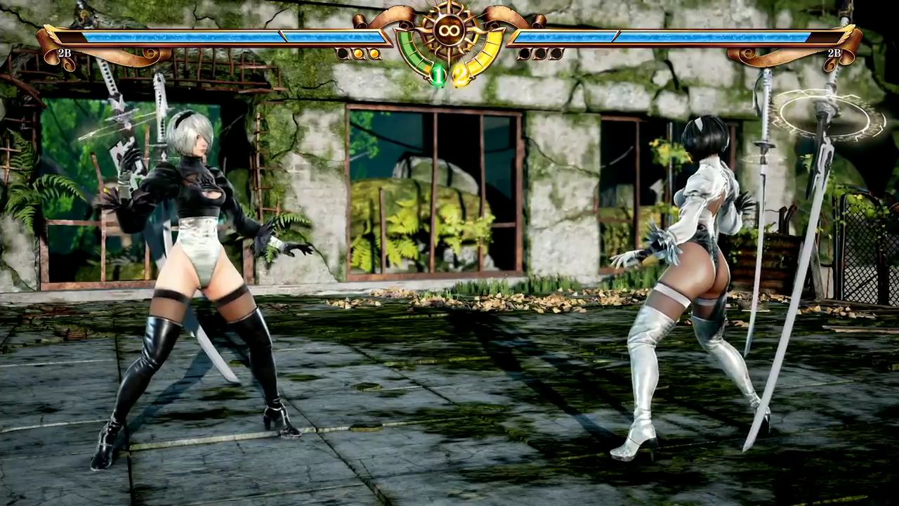 [Nier automata] of [Soul Calibur 6] reproduction of the skirt of 2b of the collaboration is torn and fully exposed 26