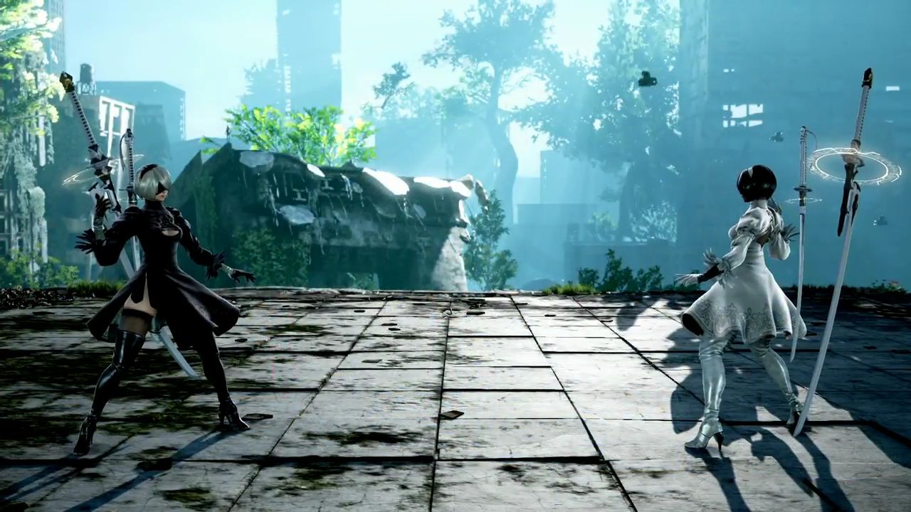 [Nier automata] of [Soul Calibur 6] reproduction of the skirt of 2b of the collaboration is torn and fully exposed 3