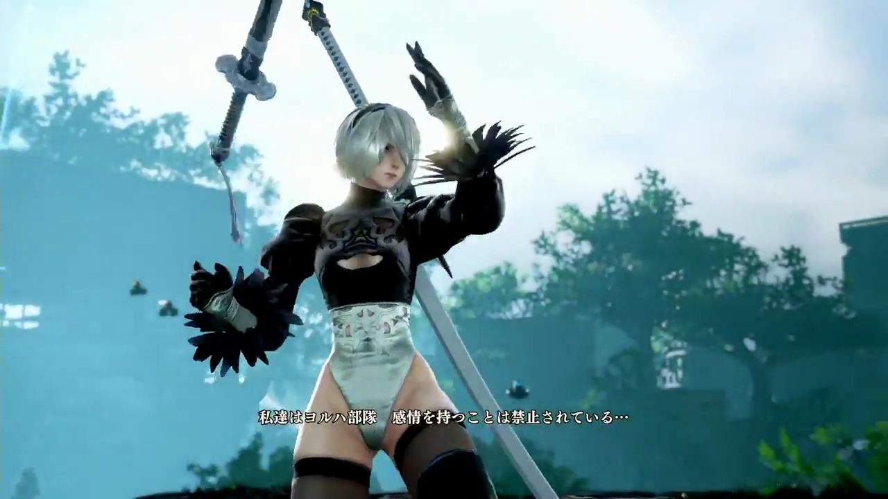 [Nier automata] of [Soul Calibur 6] reproduction of the skirt of 2b of the collaboration is torn and fully exposed 32