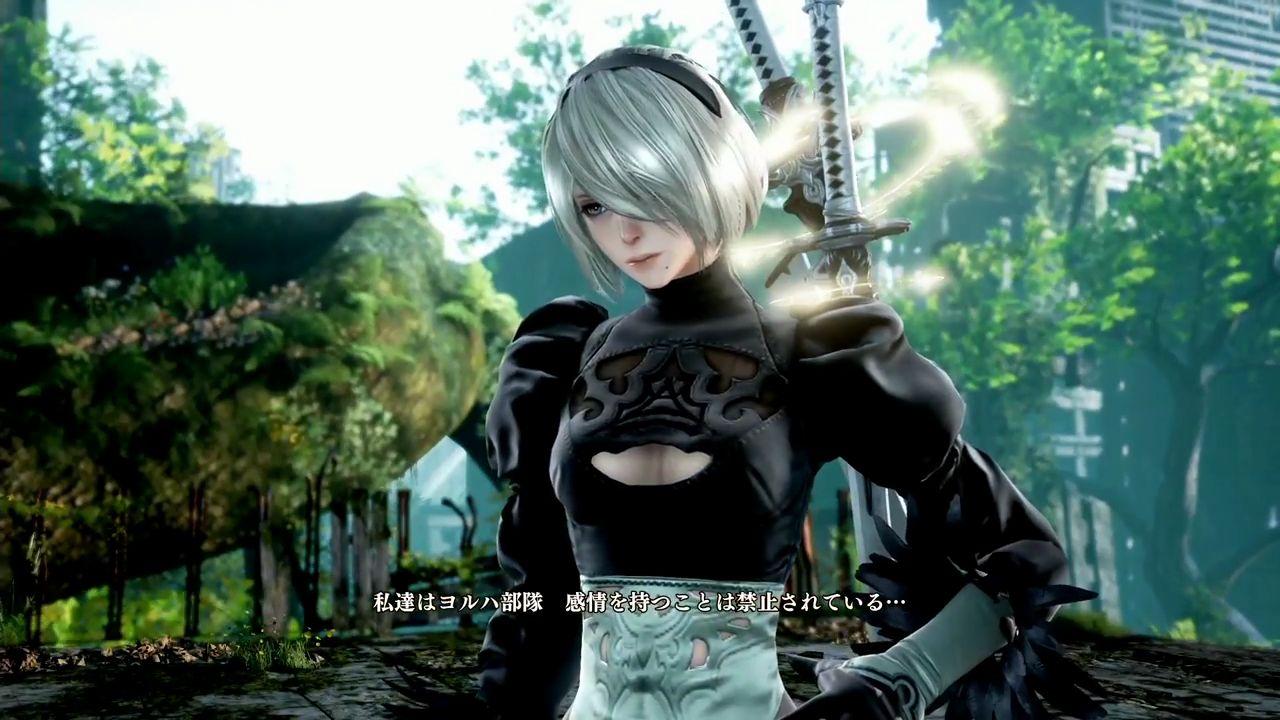 [Nier automata] of [Soul Calibur 6] reproduction of the skirt of 2b of the collaboration is torn and fully exposed 34