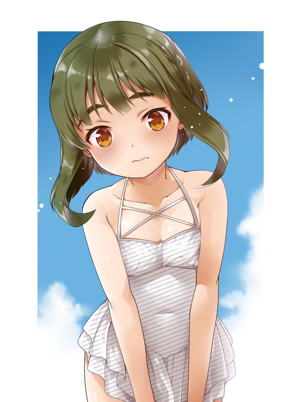 Beautiful girl picture of a casual one-piece swimsuit [secondary/ZIP] 46