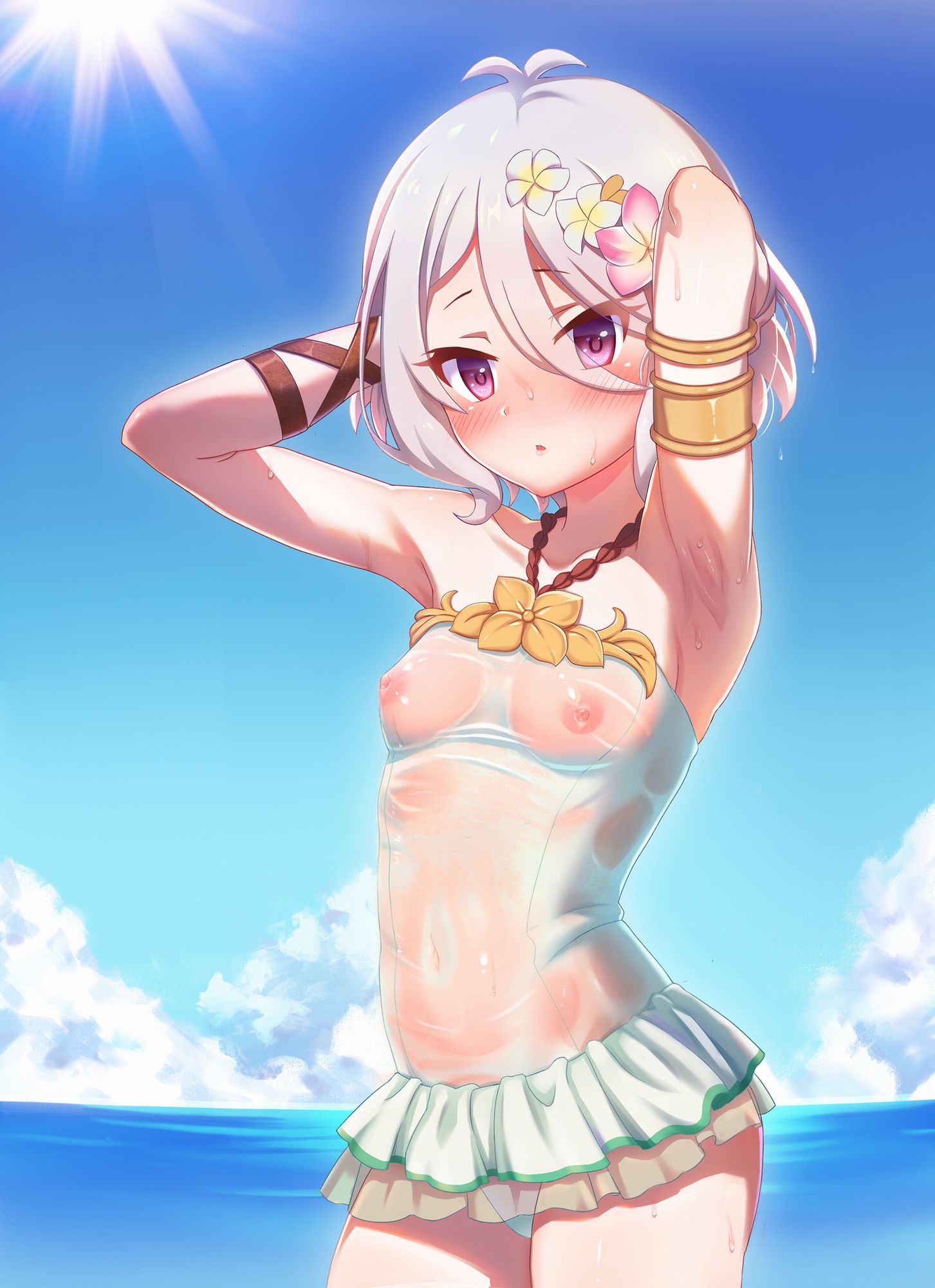 Beautiful girl picture of a casual one-piece swimsuit [secondary/ZIP] 49