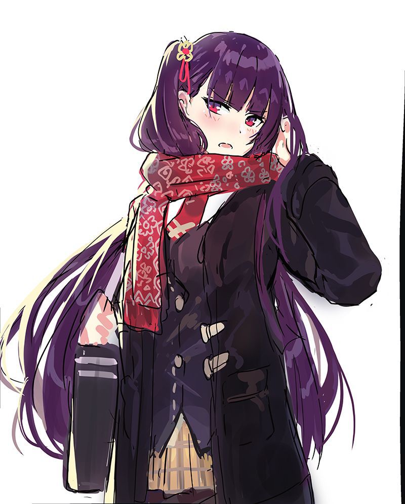 [Second ZIP] beautiful girl image of the hair is moff with a muffler called plain and Mahmoko 11