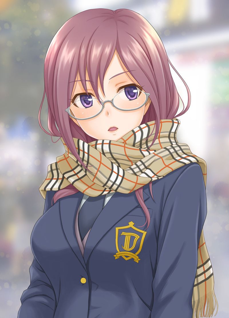 [Second ZIP] beautiful girl image of the hair is moff with a muffler called plain and Mahmoko 23