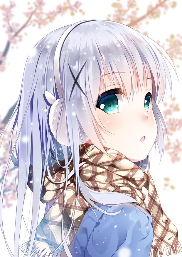 [Second ZIP] beautiful girl image of the hair is moff with a muffler called plain and Mahmoko 25