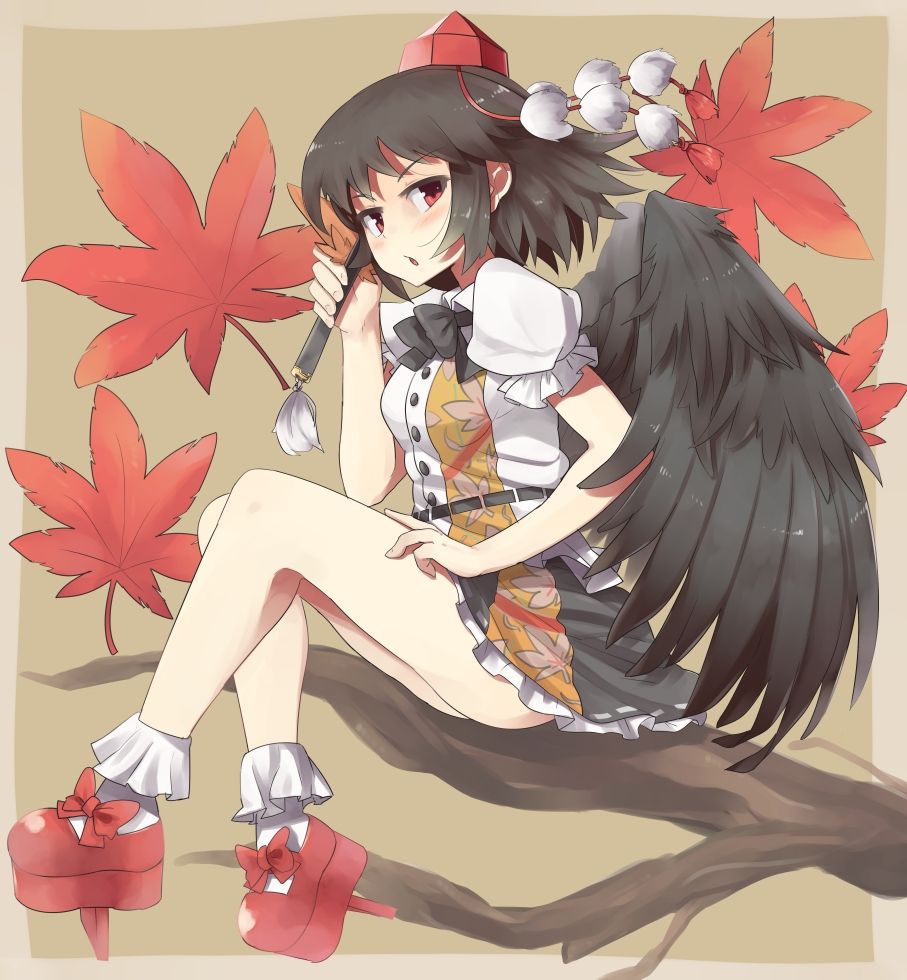 Erotic pictures of the Touhou project: The Naughty charm of Shameimaru 1