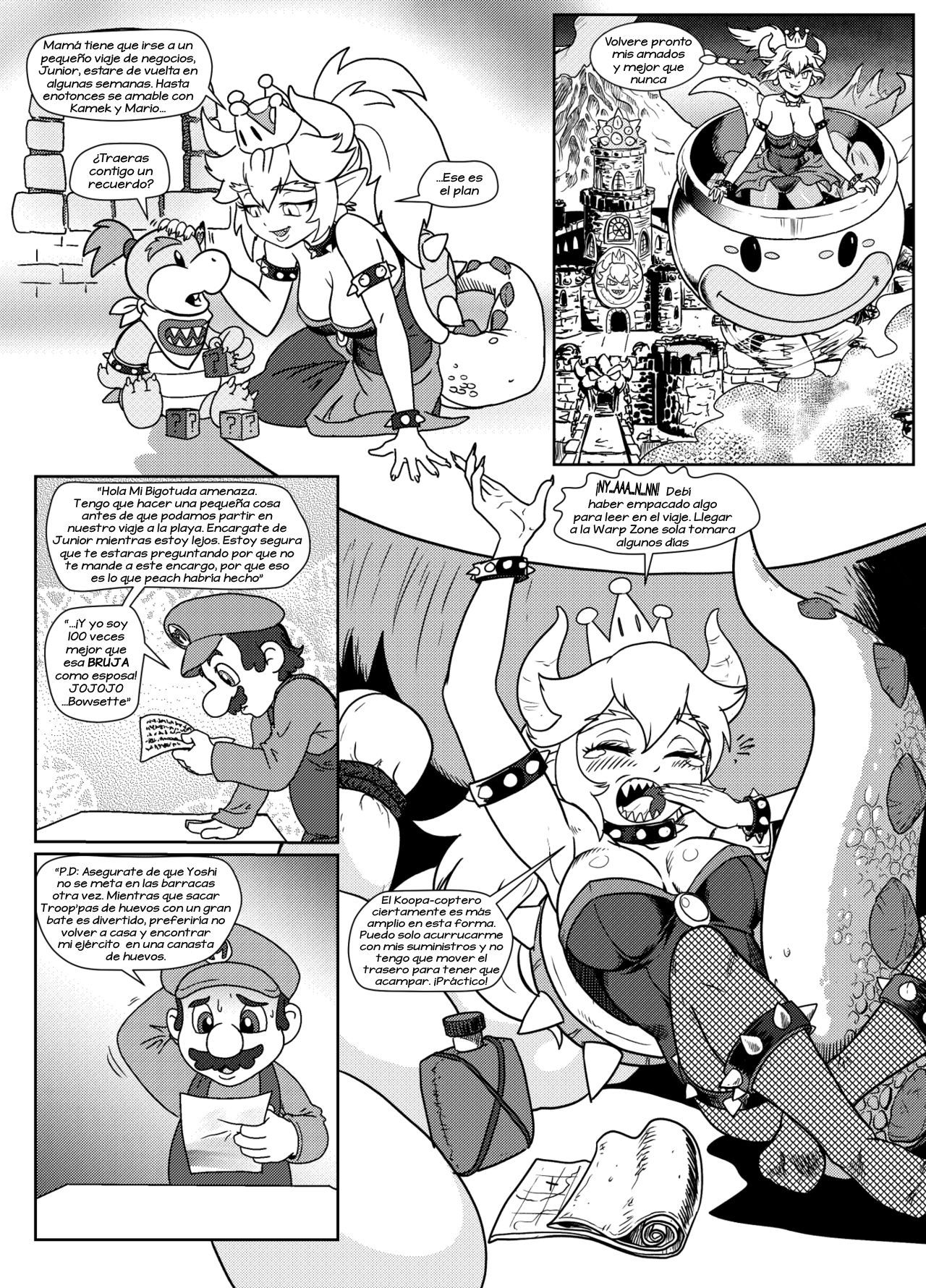 [Pencils] Bowsette comic (Mario Bros.) [Spanish] by Arkoniusx 8