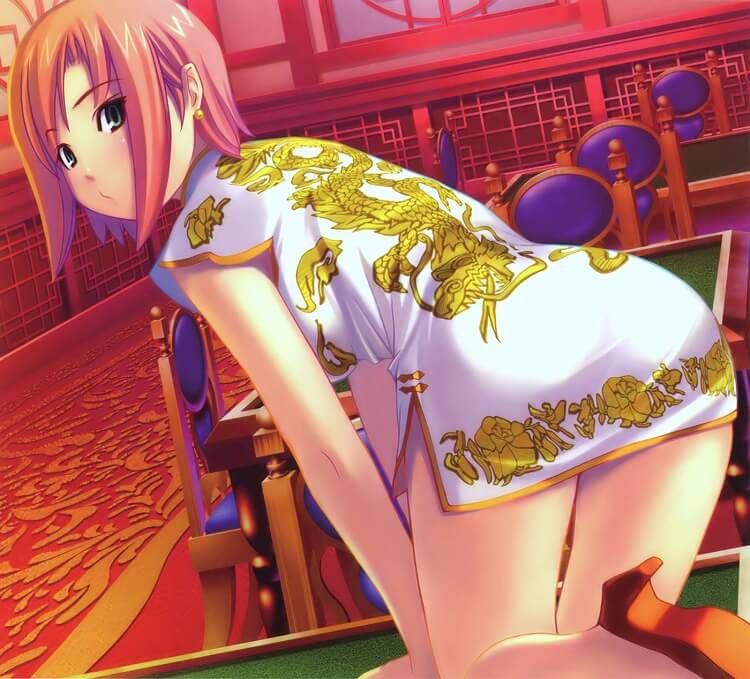 Erotic Moe Image Part 8 from the slit of China dress seems to hate the thighs 15