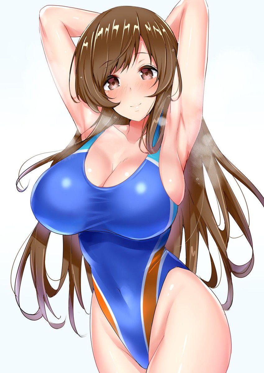 Erotic pictures of beautiful girl with dazzling breasts and pre-hips swimsuit [2d]! (50 sheets) 7