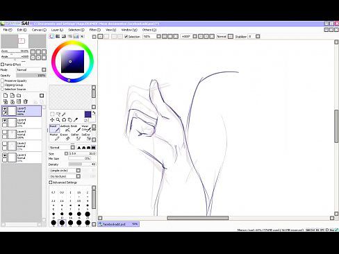 Hentai Speed Drawing - Part 1 - Sketching - 12 min 25