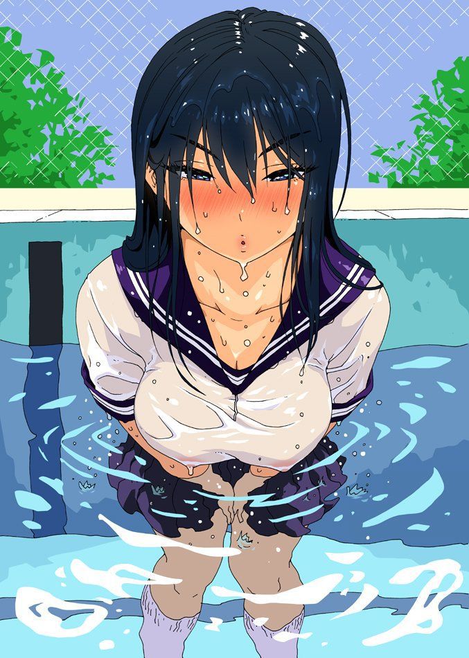 [Secondary/ZIP] wet transparent beautiful girl image that I see underwear or skin wet clothes 31