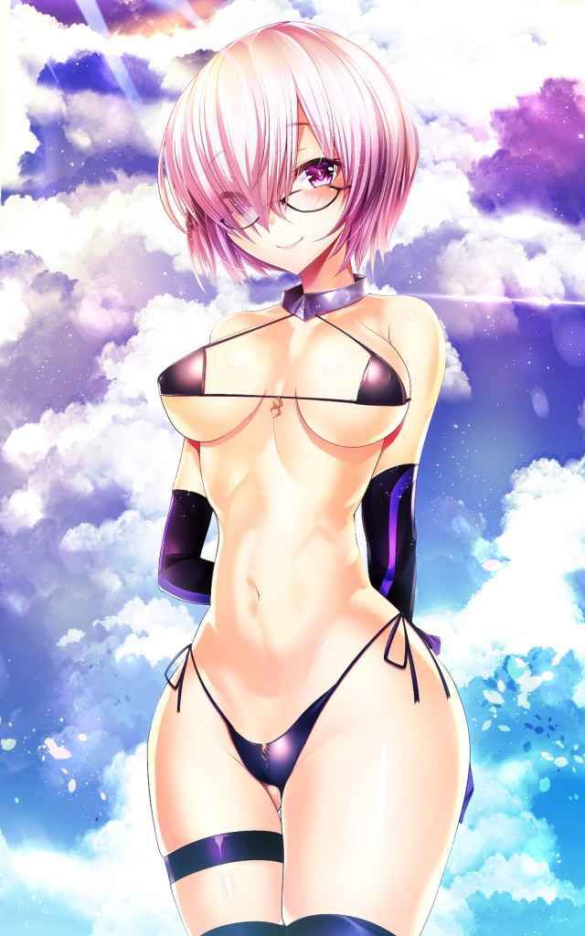 【Erotic Anime Summary】 Beautiful girls and beautiful girls wearing micro bikinis that look as naked as they are [40 photos] 36