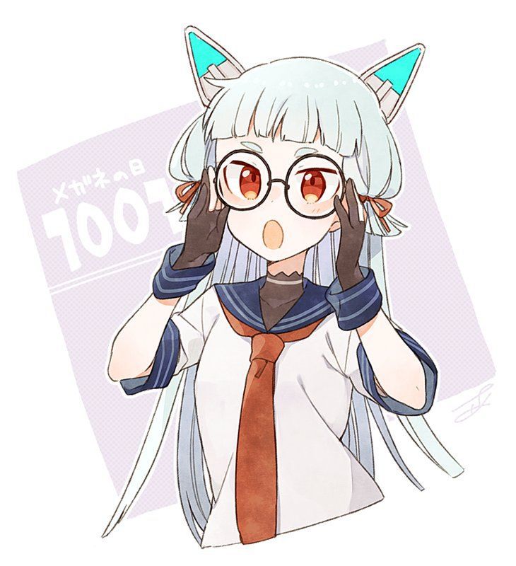 [secondary/ZIP] second image of the daughter of the glasses cute intelligent 2
