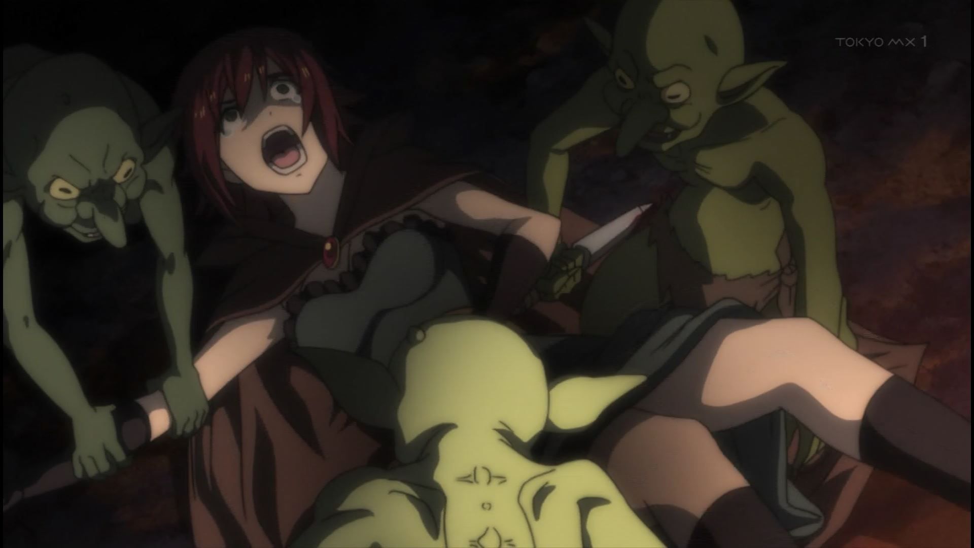 The scene and incontinence scene that the girl is raped by Goblin in one story anime [Goblin Slayer]! 2
