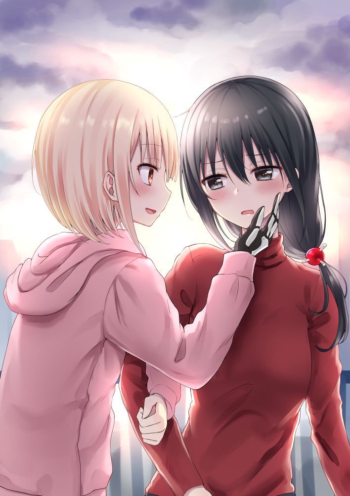 [secondary/ZIP] lovely yuri Lesbian image of a cute girl each other 18