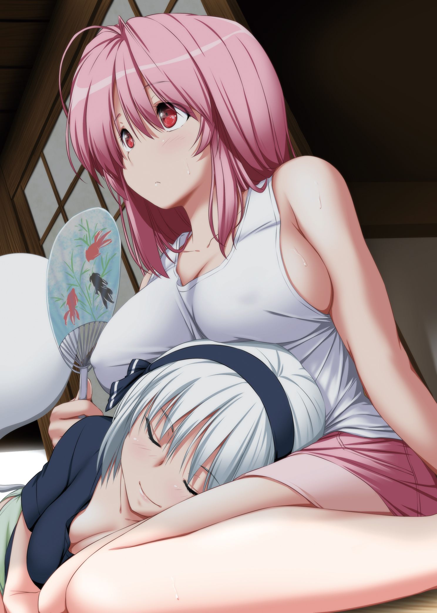 [secondary/ZIP] lovely yuri Lesbian image of a cute girl each other 21