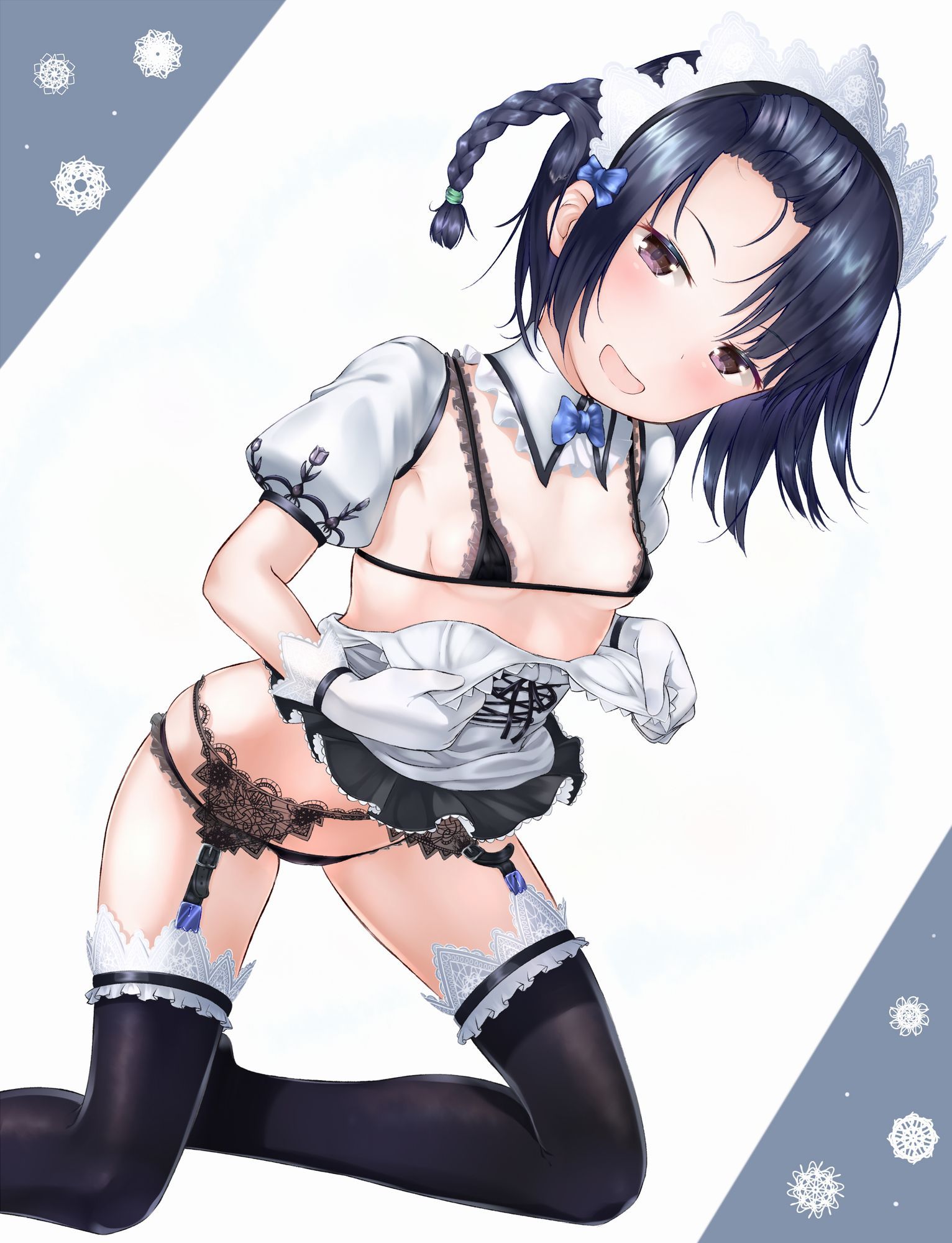 [Secondary/ZIP] The rainbow image of a garter belt daughter hanging a naughty string 12