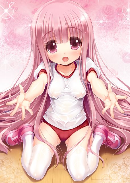 【Lori Hugging】Secondary erotic image of a first-person perspective where a secondary Lori girl sticks out her hands in front of her and waits for a hug, hugging and hugging 16