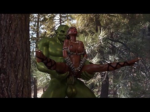 3D Savannah Queen suffering to fuck with big ogre, which has a big cock head - 1 min 17 sec 15