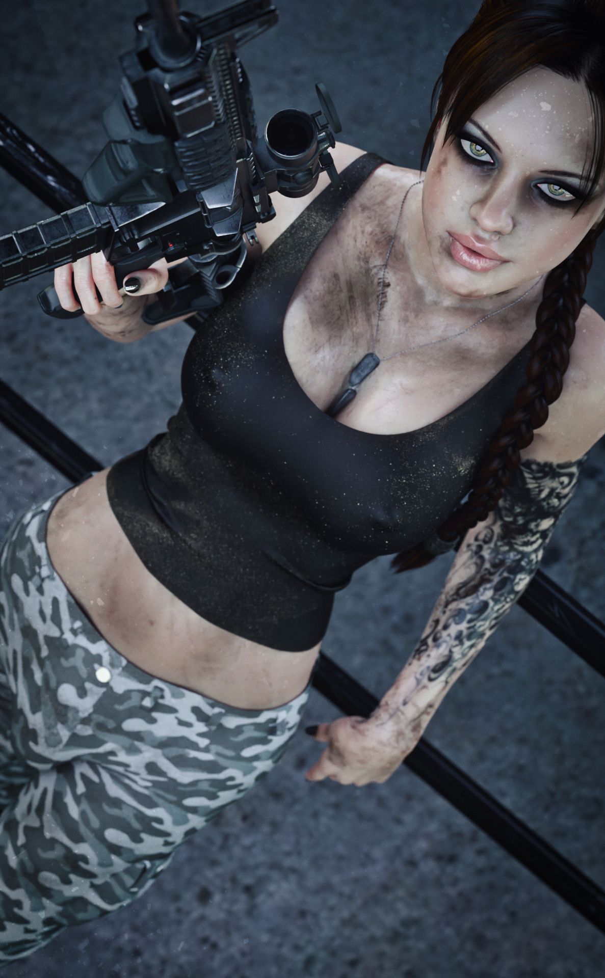 [Forged3dx] Lilith And Her Gun 3