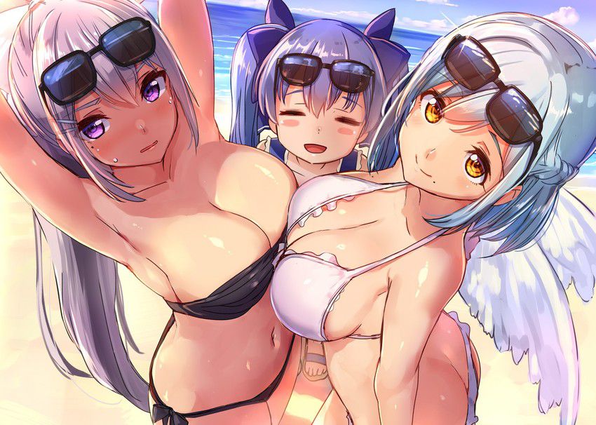 [It is rather normal] secondary erotic picture of swimsuit women who eyes go under the axillary than the breast... 3