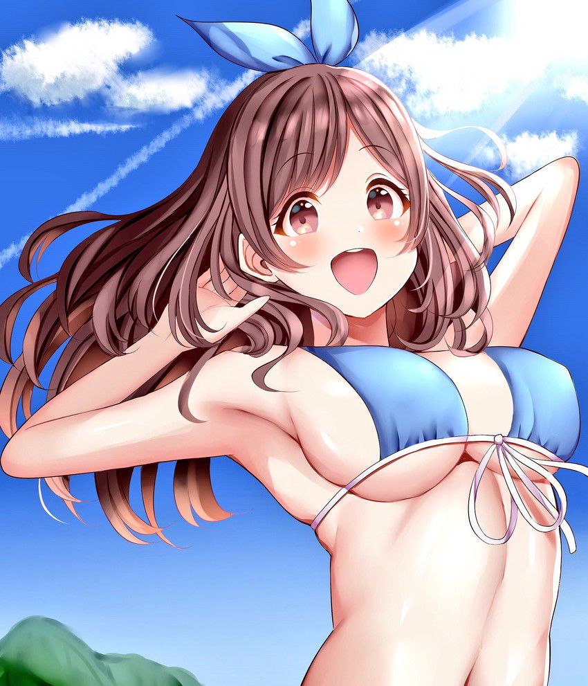 [It is rather normal] secondary erotic picture of swimsuit women who eyes go under the axillary than the breast... 34