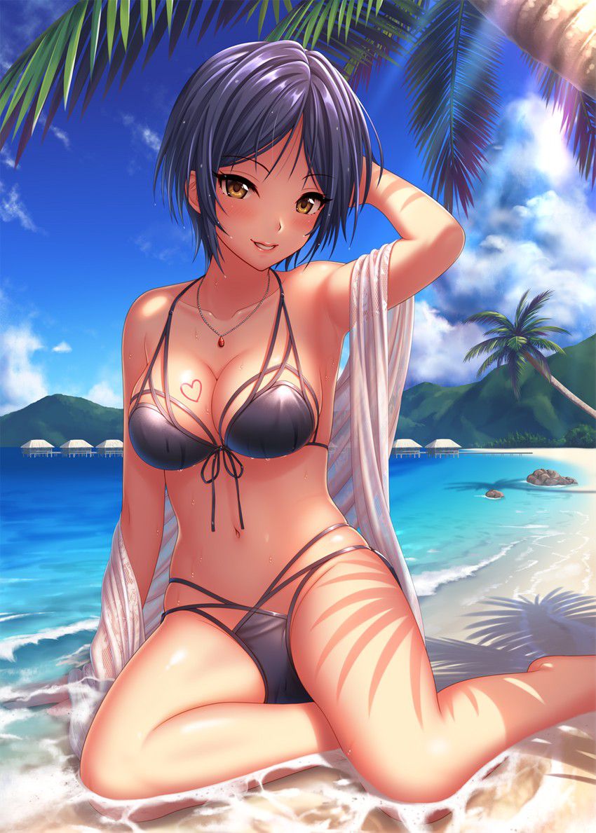 [It is rather normal] secondary erotic picture of swimsuit women who eyes go under the axillary than the breast... 35