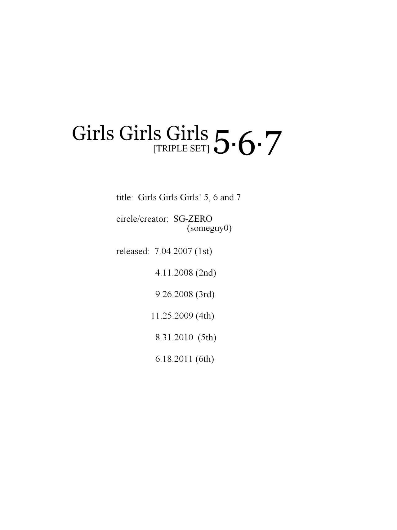 [SG-ZERO] Girls Girls Girls 5-6-7 (revised) 52