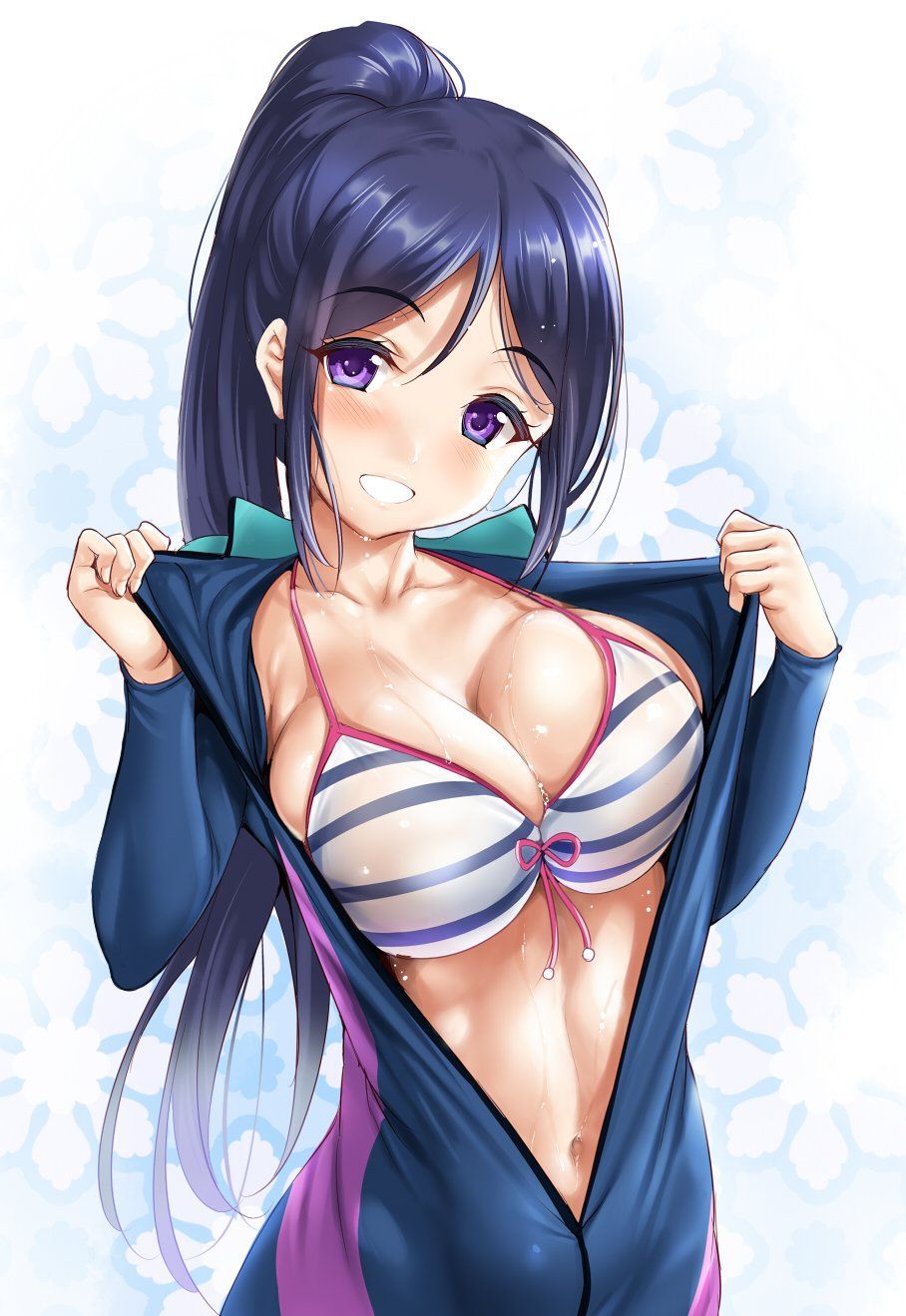 【Secondary erotic】 Here is an erotic image of a girl who has unzipped and seen various pants and so on 27