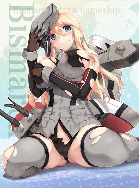 Erotic image of Bismarck on the face of an ahe face about to fall for pleasure! 【Fleet Kokushō】 20