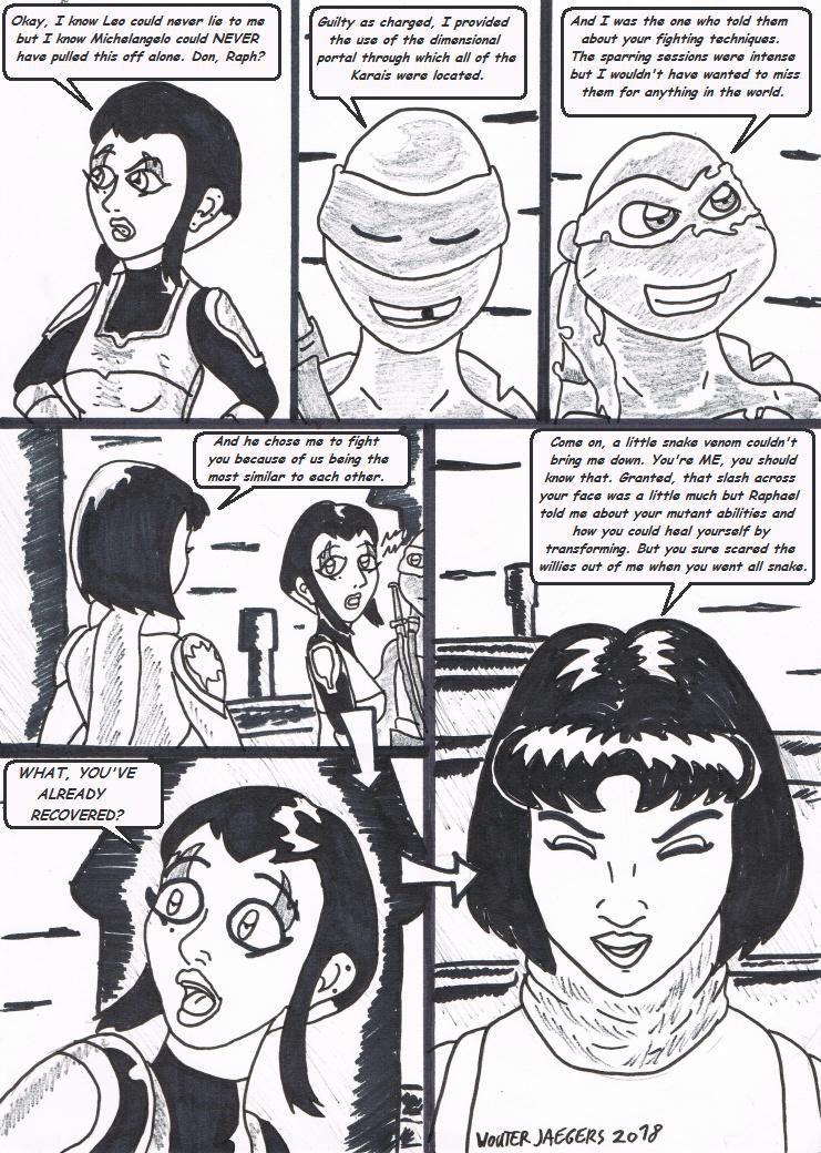 Teenage mutant Ninja Turtles: Karai versus Karai. 20