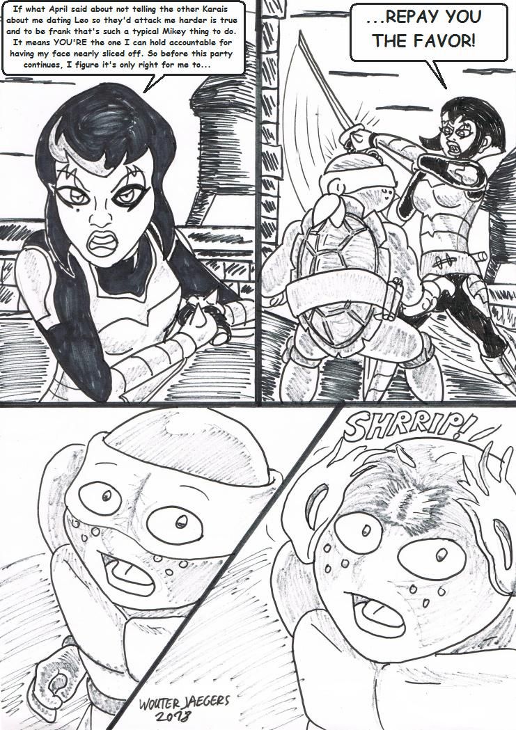 Teenage mutant Ninja Turtles: Karai versus Karai. 26