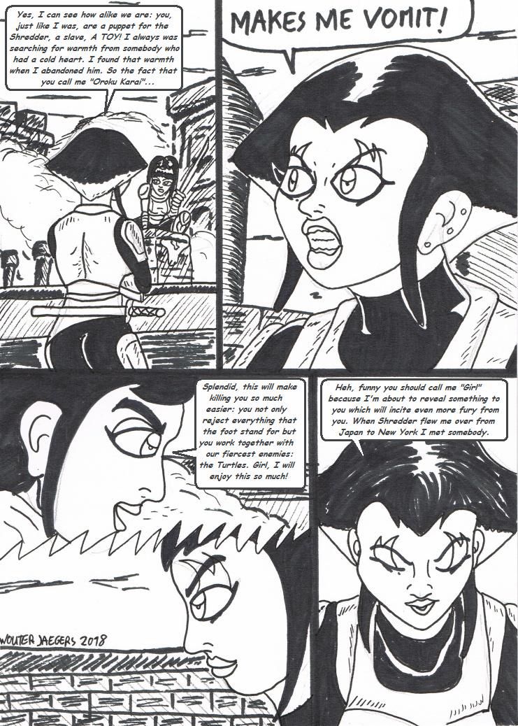 Teenage mutant Ninja Turtles: Karai versus Karai. 5