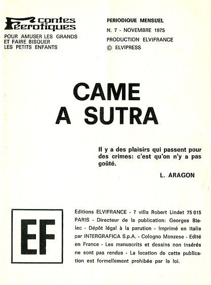 Elvifrance - Contes feerotiques - 007 - Came à Sutra (Fenzo) 2