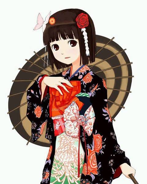 [105 two-dimensional image] Kimono or yukata or obi. 10 102
