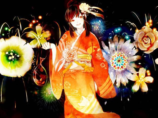 [105 two-dimensional image] Kimono or yukata or obi. 10 36