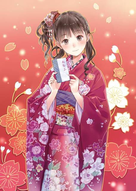 [105 two-dimensional image] Kimono or yukata or obi. 10 76