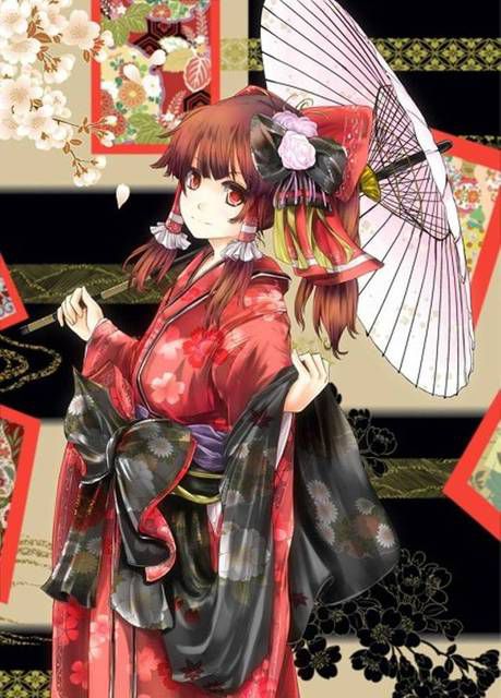 [105 two-dimensional image] Kimono or yukata or obi. 10 98