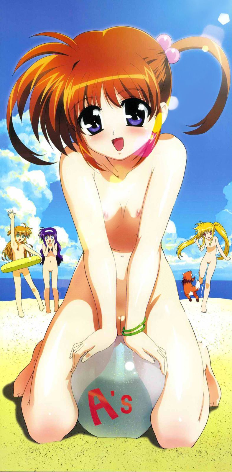 "Mahou Shoujo Lyrical Nanoha" official illustration of erotic stripping Photoshop (with original picture) 11