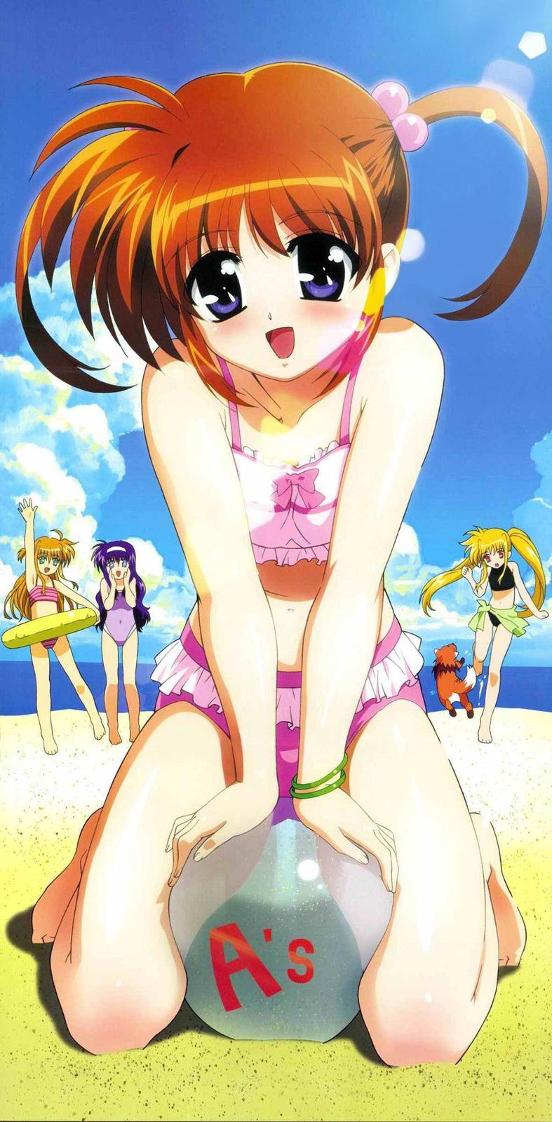 "Mahou Shoujo Lyrical Nanoha" official illustration of erotic stripping Photoshop (with original picture) 12