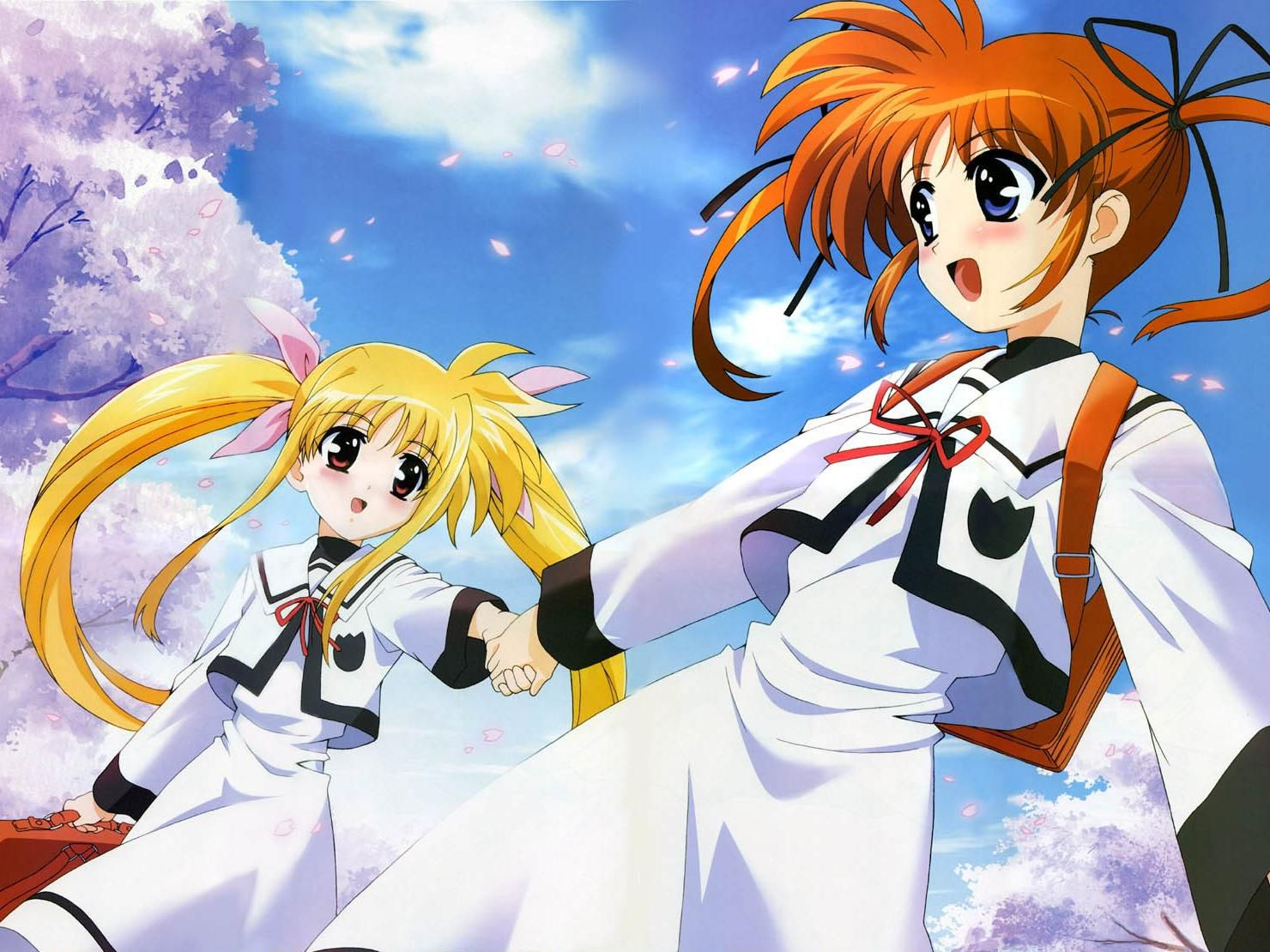 "Mahou Shoujo Lyrical Nanoha" official illustration of erotic stripping Photoshop (with original picture) 14