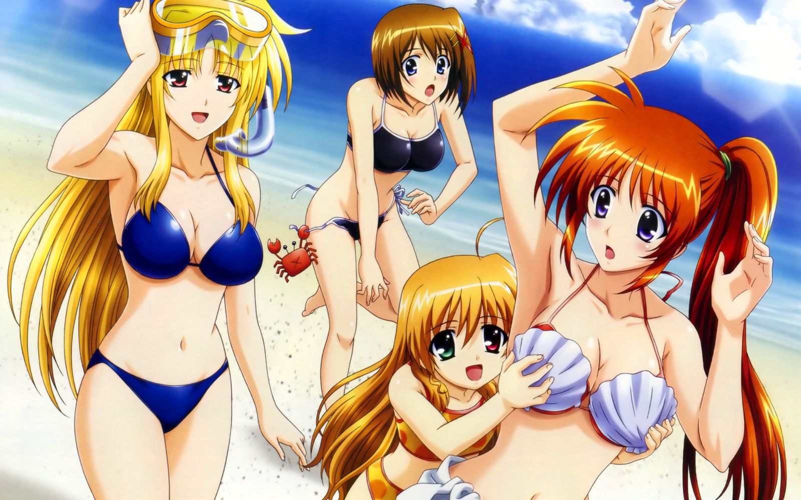 "Mahou Shoujo Lyrical Nanoha" official illustration of erotic stripping Photoshop (with original picture) 28